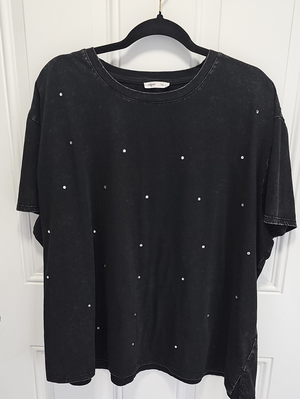 Womens Maurices Rhinestone Crewneck